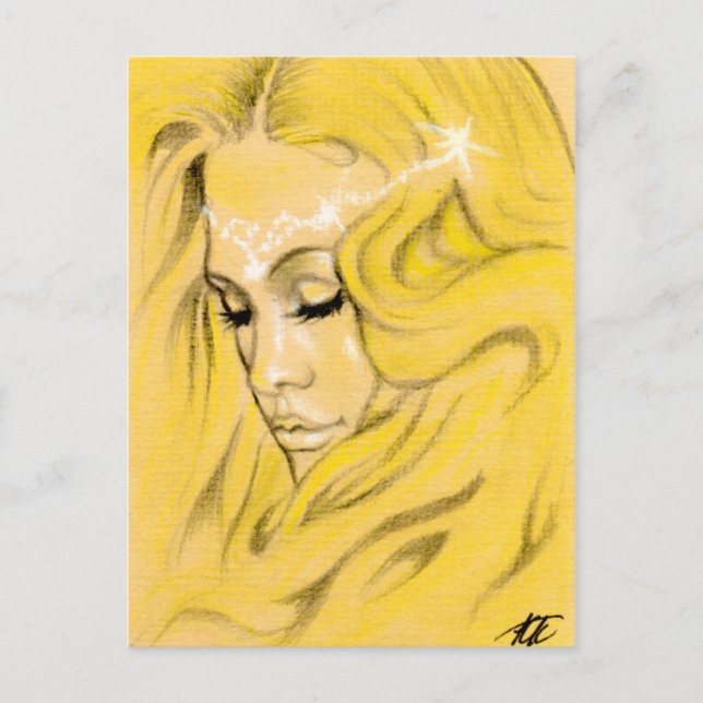 Sunny Days Mermaid Postcard Postkarte (Vorderseite)