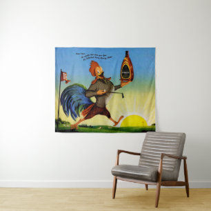 Sunny der Schenley Bourbon-Hahn Wandteppich