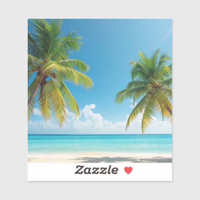 Sunny destination vibe aufkleber (Blatt)