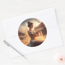 Sunny Feen Frauen färben Wüste lieblich Luxus Runder Aufkleber