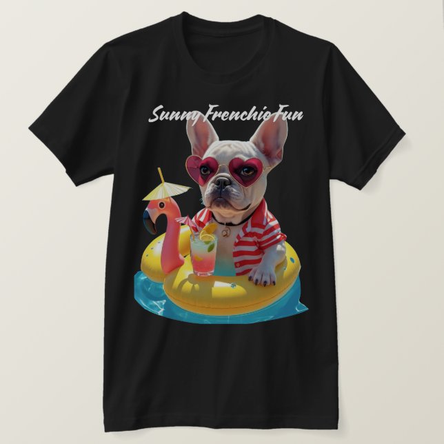 Sunny Frenchie Fun T-Shirt (Design vorne)