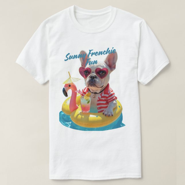 Sunny Frenchie Fun T-Shirt (Design vorne)