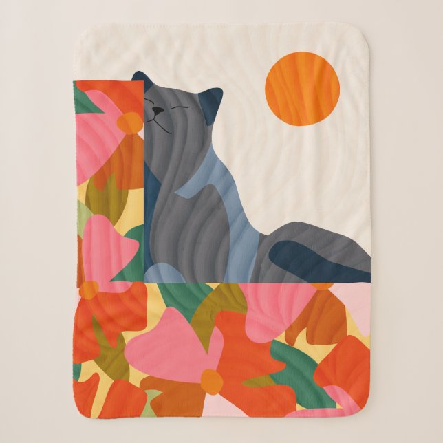 Sunny Garden Cat Sherpadecke (Vorderseite)