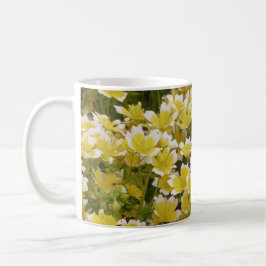 Sunny Gold White Blume Tasse