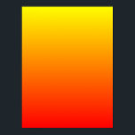 Sunny Gradient Poster<br><div class="desc">Rot bis gelb Gradientendesign. Hinzufügen von Text oder Bildern.</div>