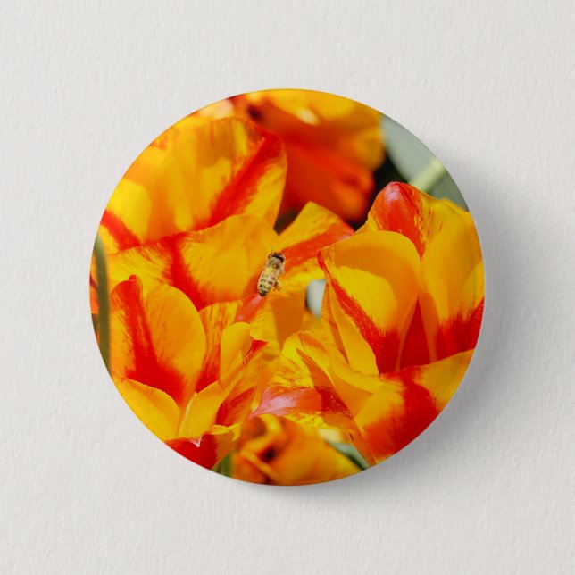 Sunny Honey Bee Button (Vorderseite)