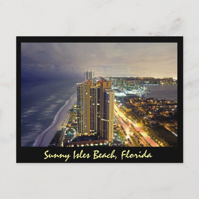 Sunny Isles Beach, Florida, USA. Postkarte (Vorderseite)