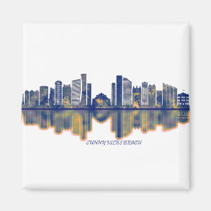 Sunny Isles Beach Skyline Magnet