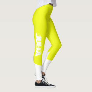 Sunny Julia Fügen Sie Ihren Namen Abstrakt Art Leg Leggings