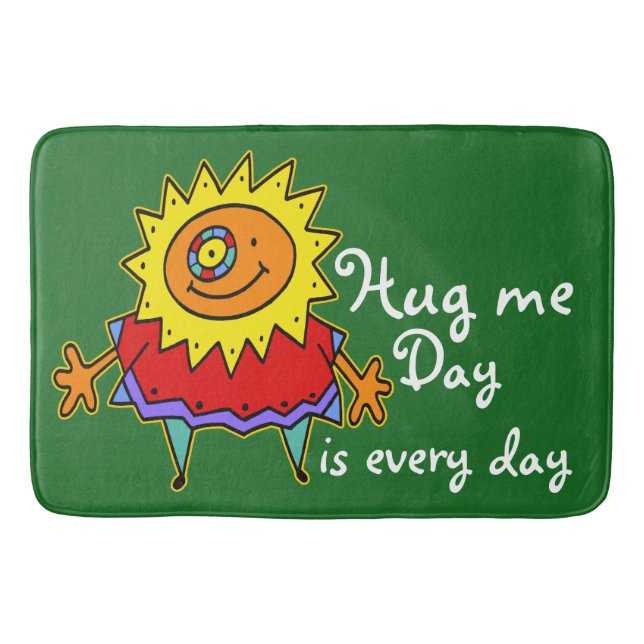 SUNNY LADY Comic Stil + Ihr Backgr. Ideen Badematte (Vorderseite)