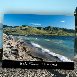 Sunny Lake Chelan Beach Landschaftlicher Washingto Postkarte