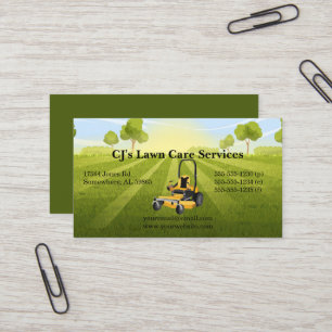Sunny Lawn Care Business Card Visitenkarte