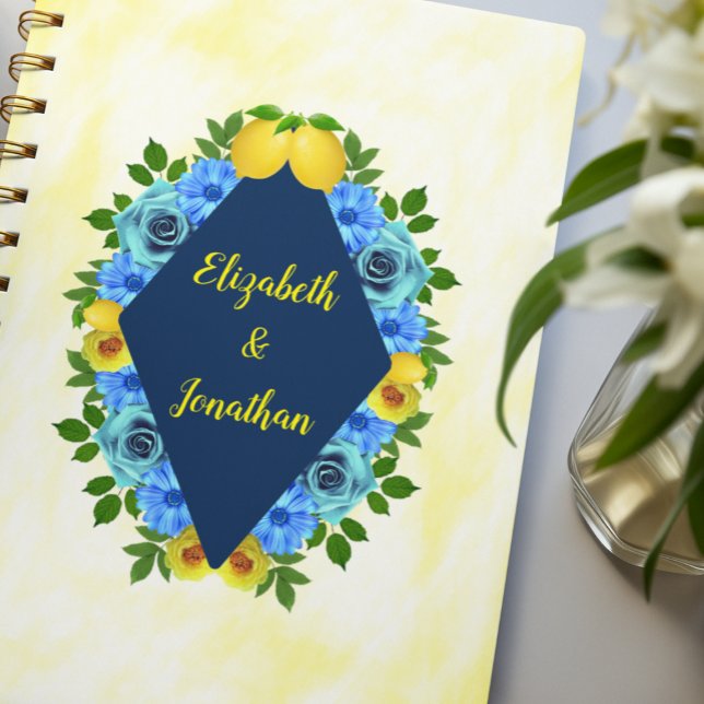 Sunny Lemon Floral Wedding Planer (Von Creator hochgeladen)