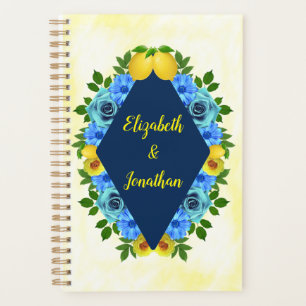 Sunny Lemon Floral Wedding Planer