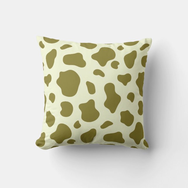 Sunny Meadow Cow Print Decorative Pillow Kissen (Vorderseite)
