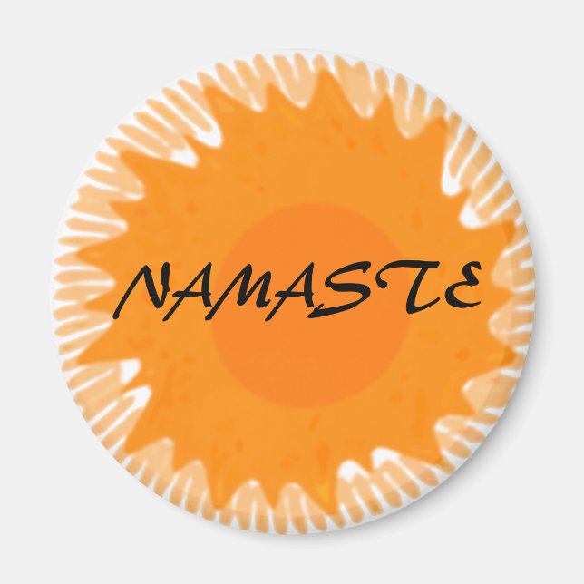 Sunny Namaste - Yoga Magnete (Vorne)