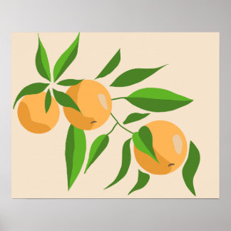 Sunny Orange Poster