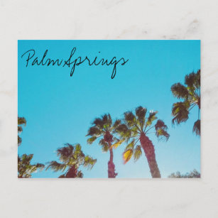Sunny Palm Springs Postkarte