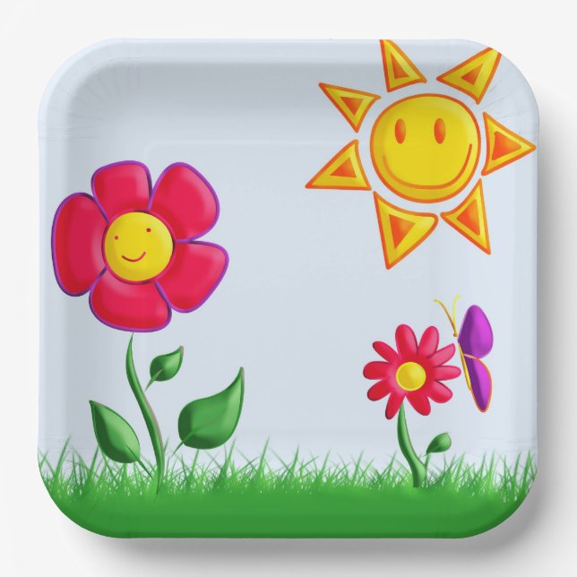 SUnny   Pappteller (Vorderseite)