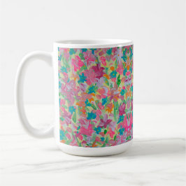 Sunny Pastel Floral Coffee Tasse