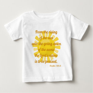Sunny Praise Bible Scripting Baby T-shirt