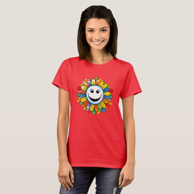 Sunny Ray Flower T-Shirt (Vorne ganz)