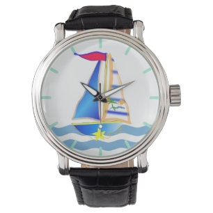 Sunny Sailing Day Armbanduhr