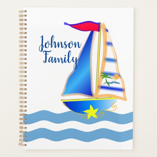 Sunny Sailing Day Planer (Vorderseite)