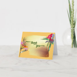 Sunny Samoan Tropical Vielen Dank Anmerkungen Dankeskarte