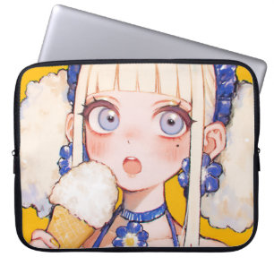 Sunny Scoop Anime Girl mit Vanilla Club Laptopschutzhülle