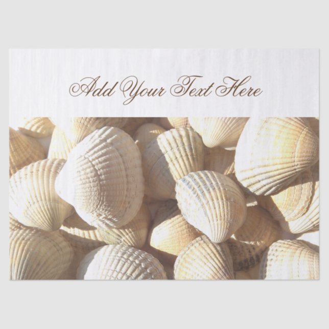 Sunny Seashells Collection, Summer Beach, Tissue Seidenpapier (Vorderseite)