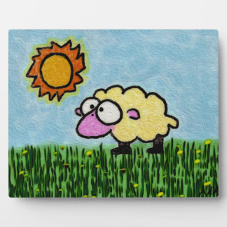 Sunny Sheep Fotoplatte