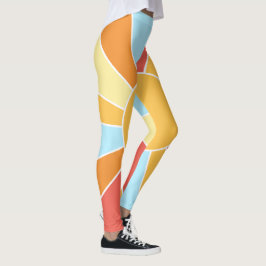 Sunny Shiny Sun Rays Design Leggings