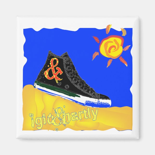 "Sunny Shoe" von Katie Gewinner 08.03.09 Magnet (Vorne)