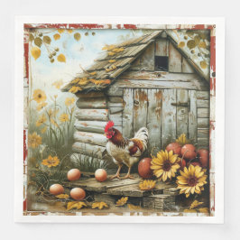 Sunny Side Farmhouse Paper Napkin Serviette