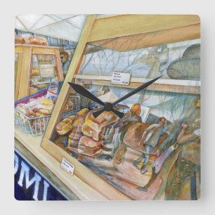 Sunny Side of Insanity Quadratische Wanduhr