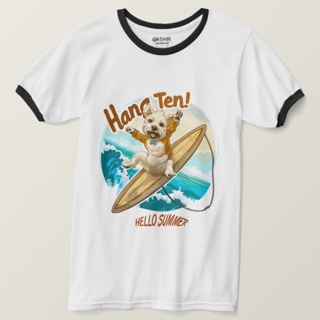 Sunny Skater Pup T-Shirt (Design vorne)