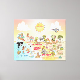 Sunny SoCal Canvas Print Leinwanddruck
