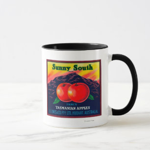 Sunny South Apple LabelHobart, Australien Tasse