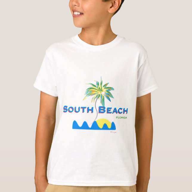 Sunny South Beach, Florida T-Shirt (Vorderseite)