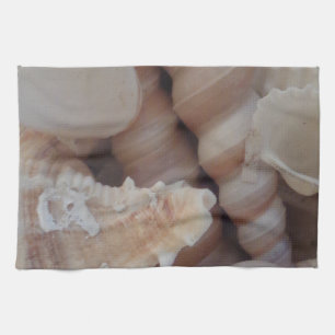 Sunny Summer Seashells, Sea Shell Beach Love Handtuch