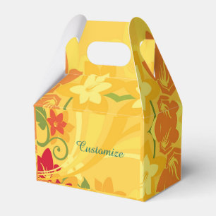 Sunny Summer Yellow Floral Gable Fee Box Geschenkschachtel