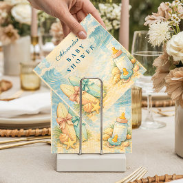 Sunny Surf Vibes Baby Shower Serviette