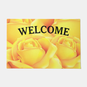 Sunny Yellow Rose Fußmatte
