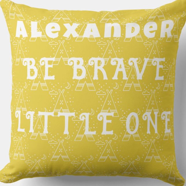 Sunny Yellow Tribal Tepee Kissen (Von Creator hochgeladen)