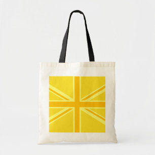 Sunny Yellow Union Jack British Flag Dekoration Tragetasche