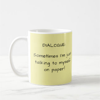 Sunny Yellow Writer's Pun Autor Geschenk Kaffeetasse