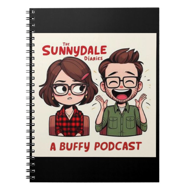 Sunnydale Diaries Podcast Logo Notebook Notizblock (Vorderseite)