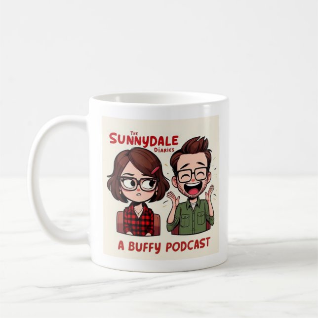 Sunnydale-Tagebücher-Podcast-Logo-Tasse Kaffeetasse (Links)