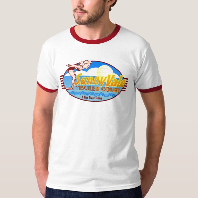 Sunnyvale-Anhänger-Gericht T-Shirt (Vorderseite)